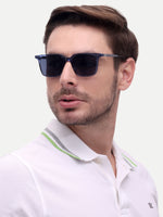 Blue wayfarer mens sunglasses