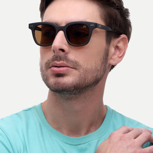 Black brown mens pento sunglasses