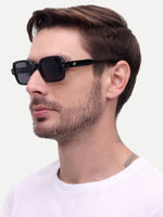 Black wayfarer mens sunglasses