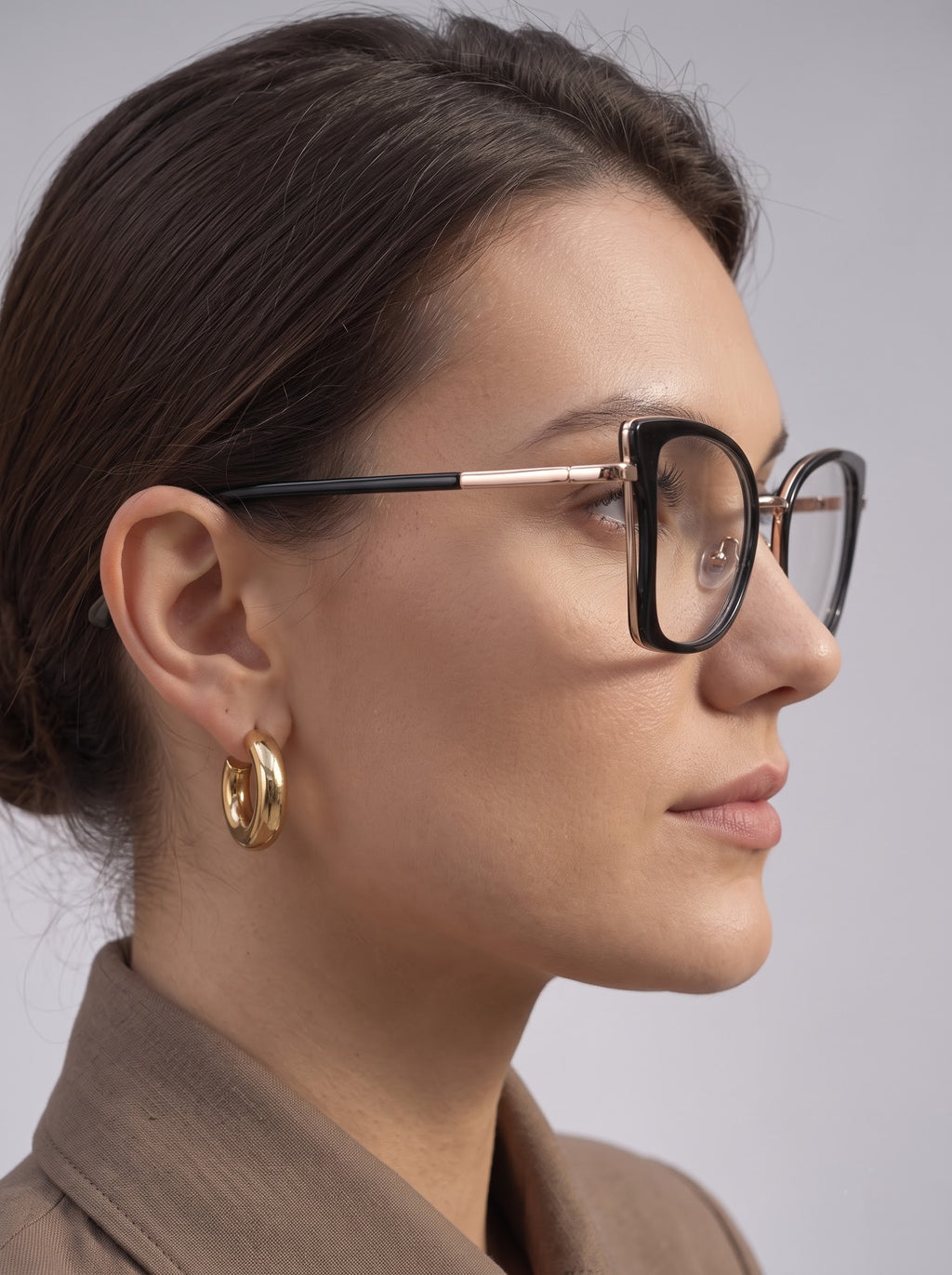 Supreme Lady Black Frame Transparent Women Optical Frame