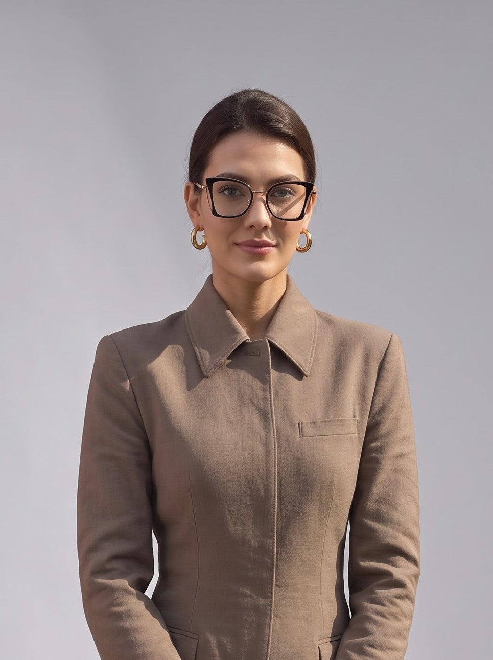 Supreme Lady Black Frame Transparent Women Optical Frame