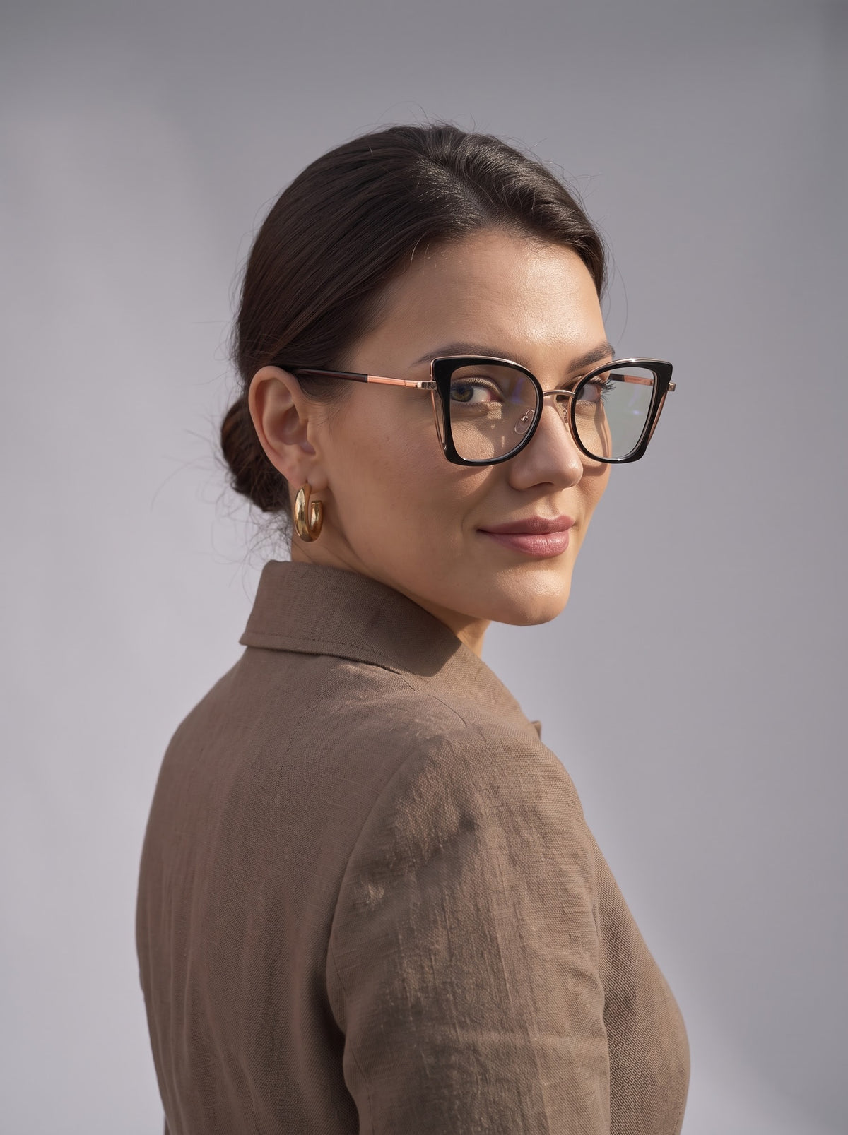 Supreme Lady Black Frame Transparent Women Optical Frame
