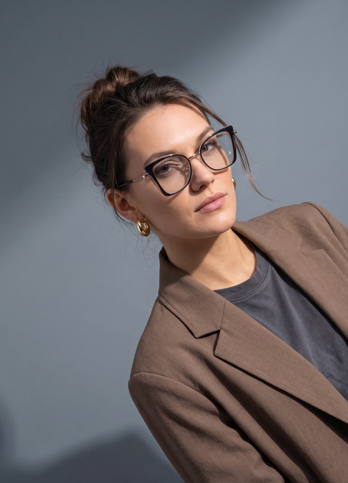 Supreme Lady Black Frame Transparent Women Optical Frame