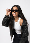 Regalis Black Cateye Women Sunglasses With Highend Material