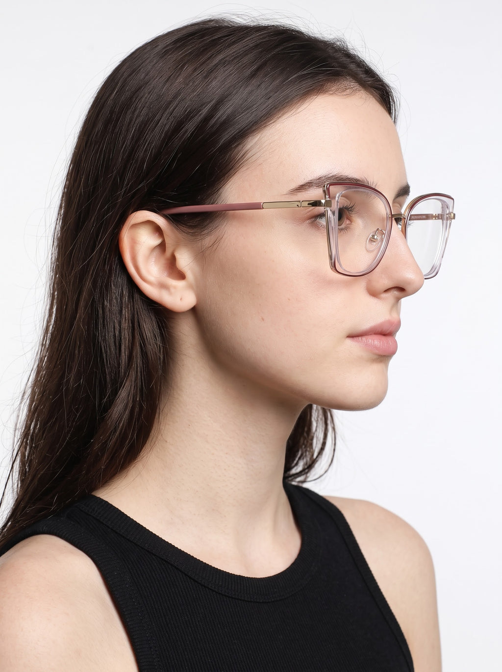 Supreme Pink Transparent Women Optical Frame