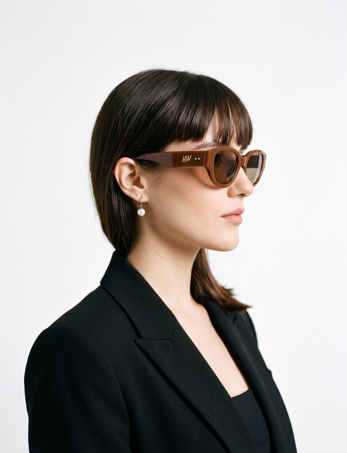 Winston Nocturne Mouve Cateye Women Sunglasses