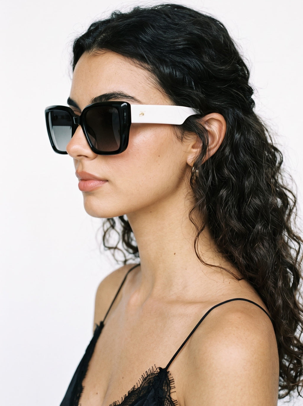Imperium White Grey Square Women Sunglasses