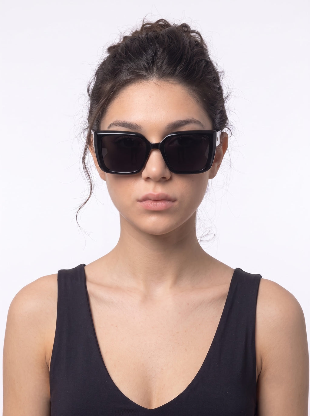 Imperium Gold Black Women Sunglasses