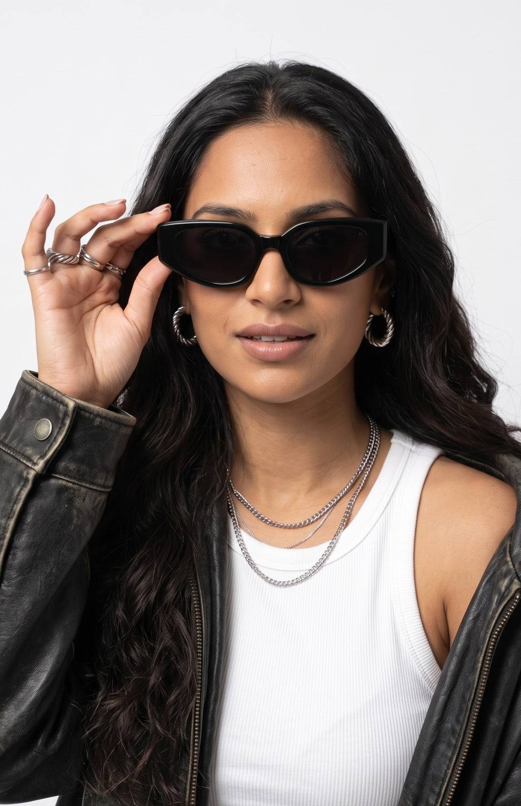 Regalis Black Cateye Women Sunglasses With Highend Material