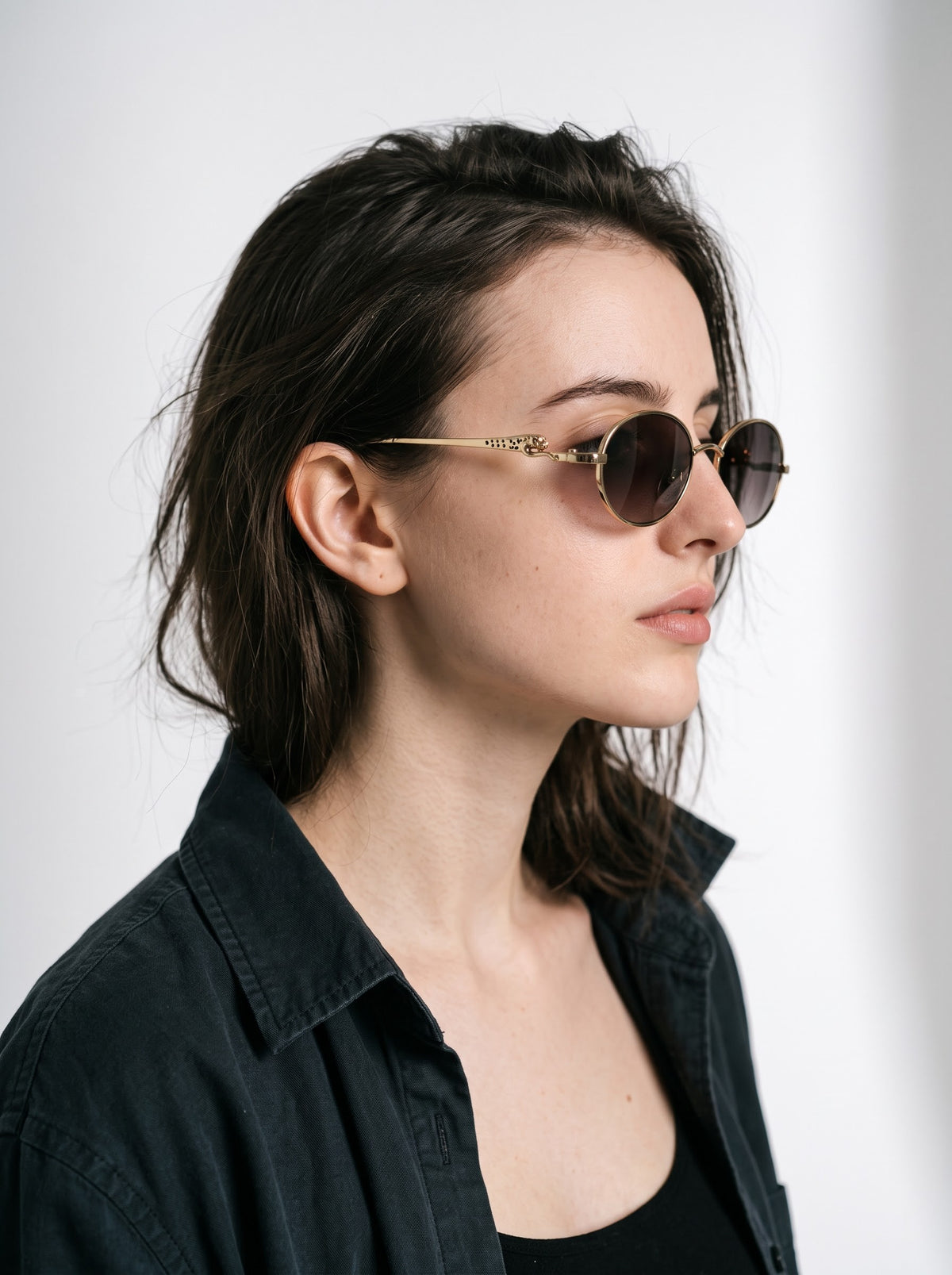 Luxy Gold Pink Oval Women Sunglasses