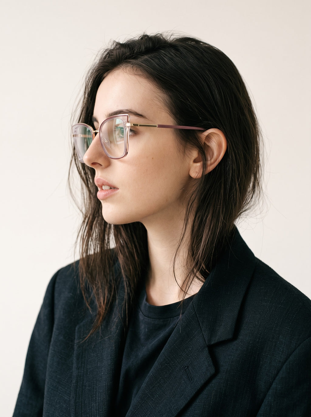 Supreme Pink Transparent Women Optical Frame