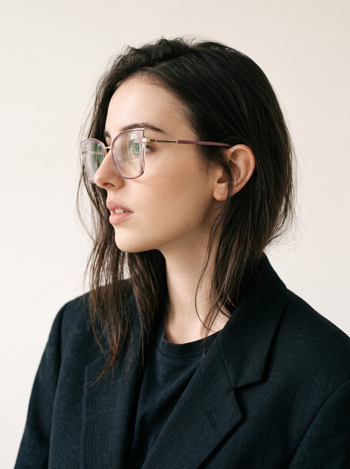 Supreme Pink Transparent Women Optical Frame