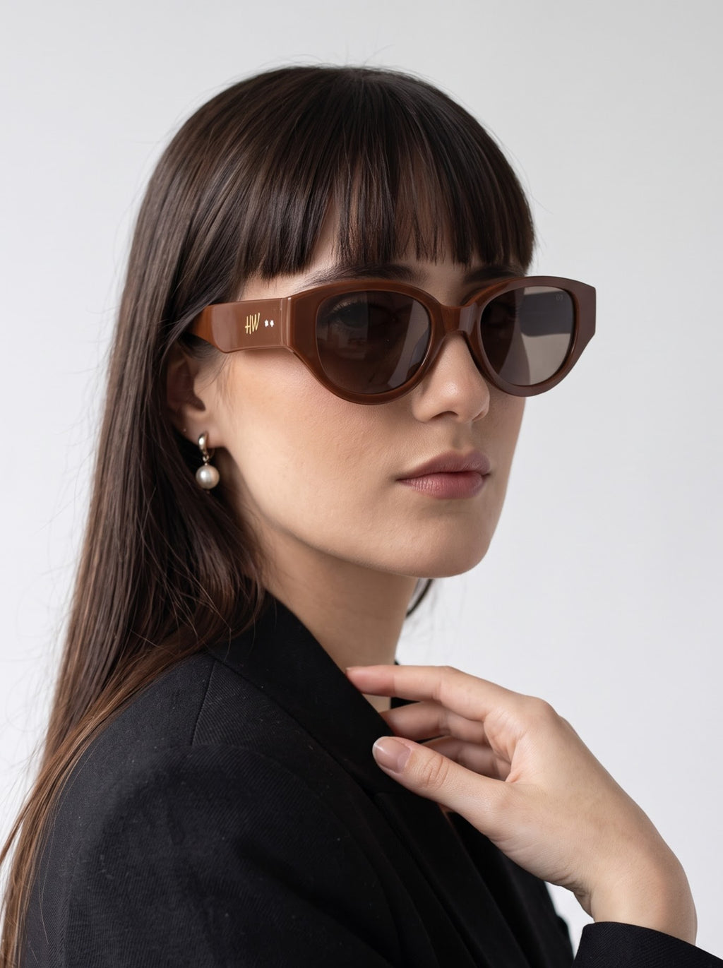 Winston Nocturne Mouve Cateye Women Sunglasses