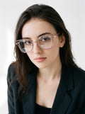 Supreme Pink Transparent Women Optical Frame