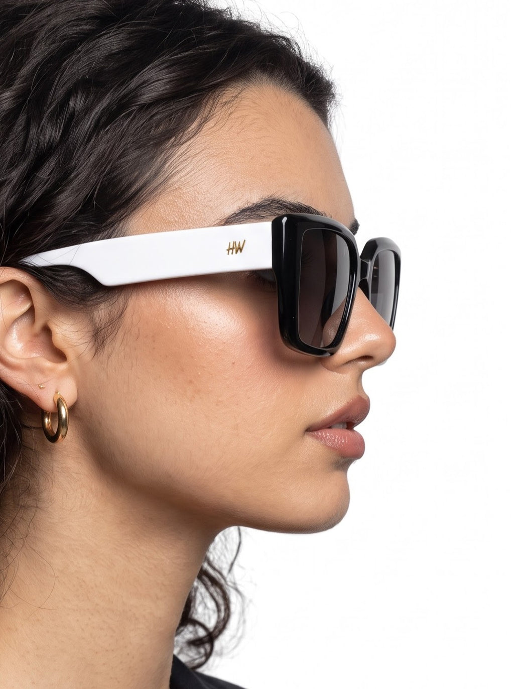 Imperium White Grey Square Women Sunglasses