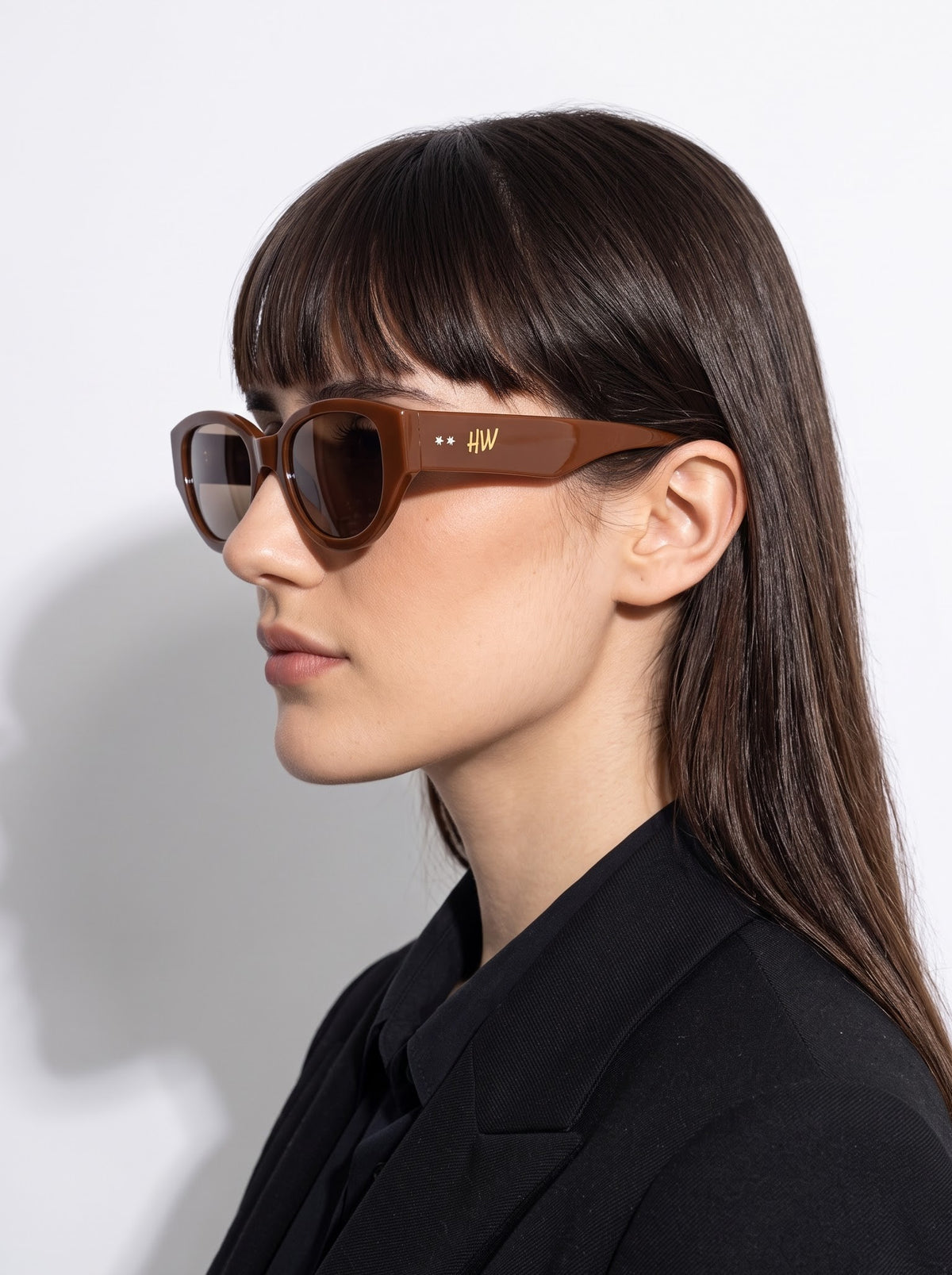 Winston Nocturne Mouve Cateye Women Sunglasses