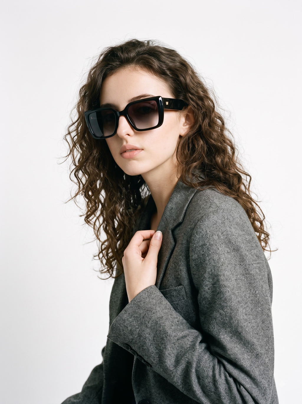 Imperium Shaded Black Square Women Sunglasses