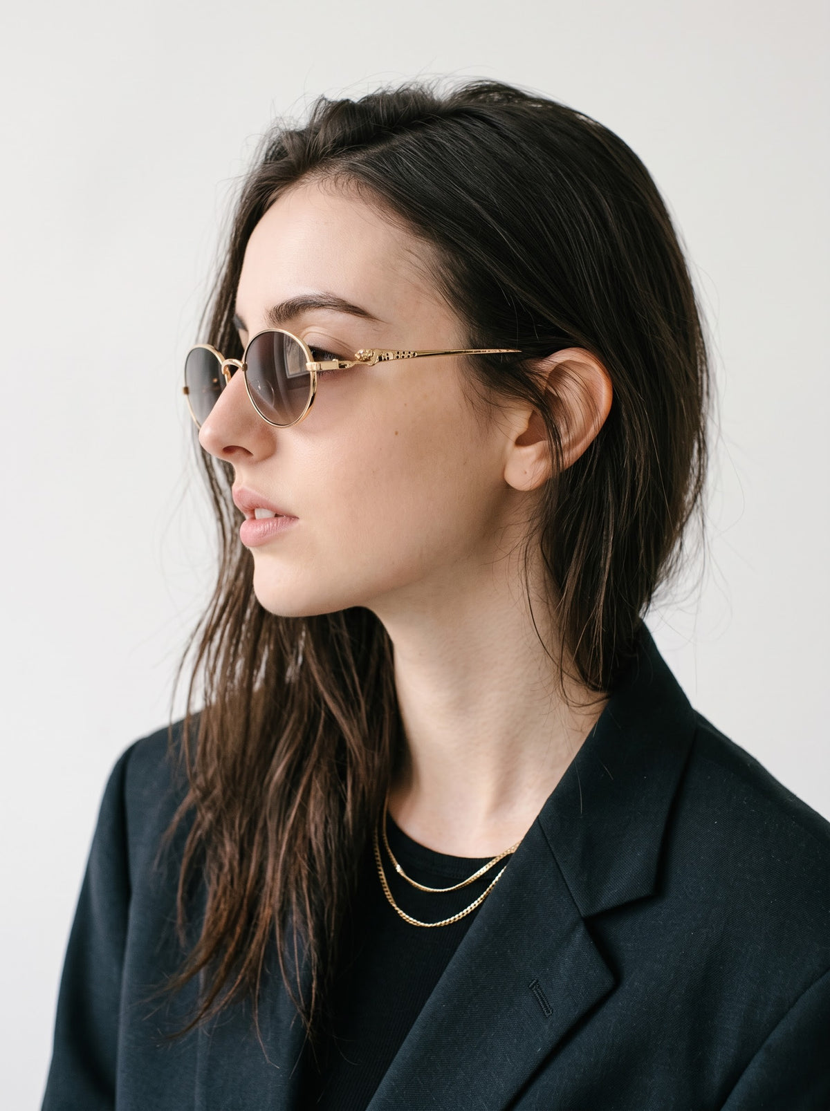 Luxy Gold Pink Oval Women Sunglasses