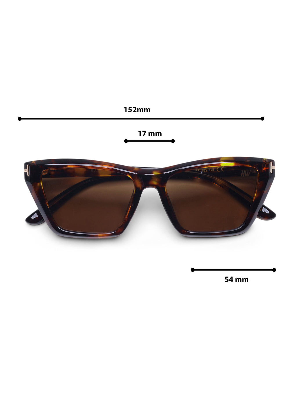 Ruby Leopard Brown Cat-Eye Women Sunglasses