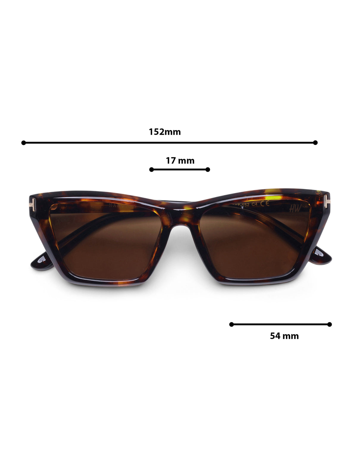 Ruby Leopard Brown Cat-Eye Women Sunglasses
