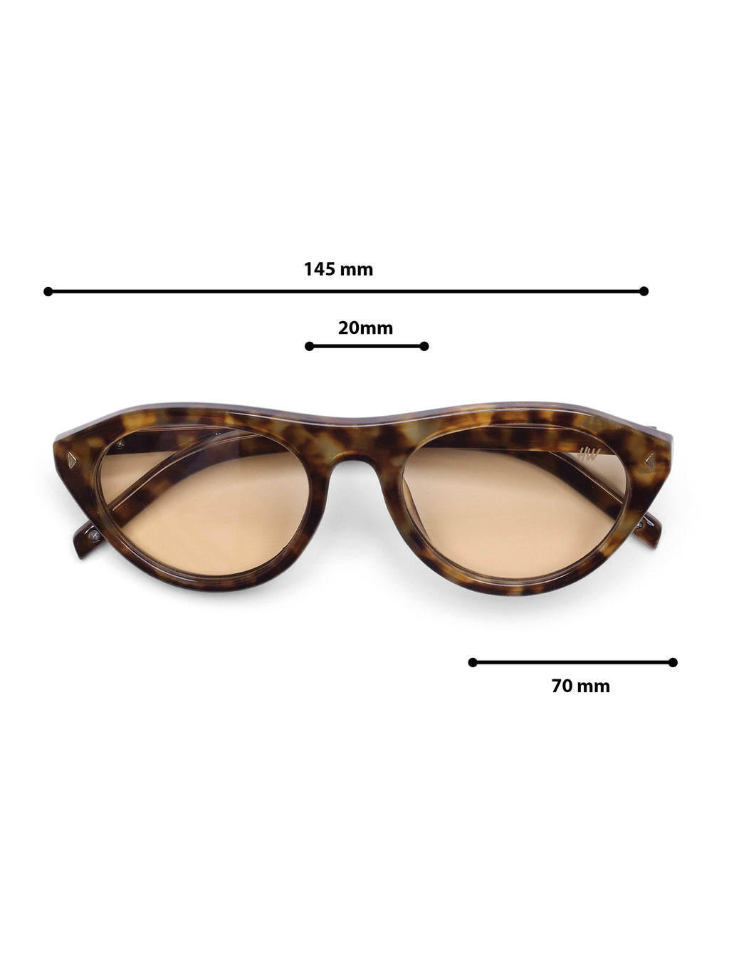 Regalis Leopard Peach Oval Women Sunglasses