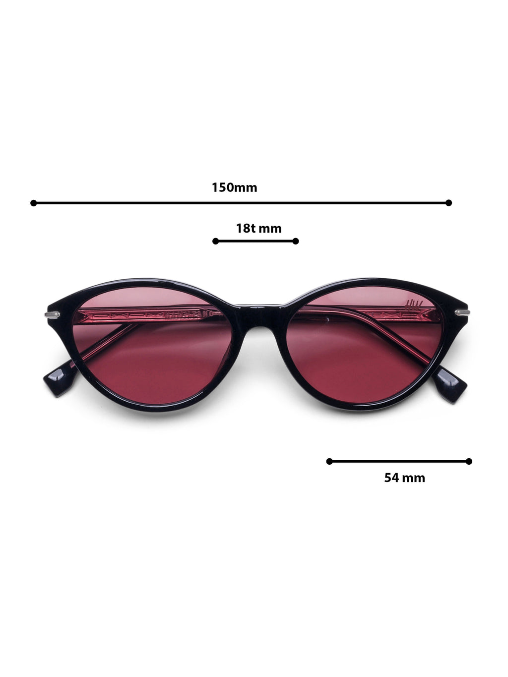 Ruby Red Cat-Eye Women Sunglasses