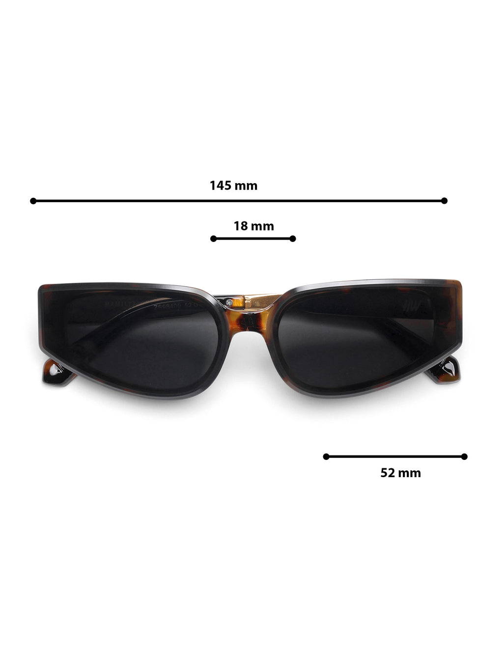 Nasty Leopard Gold Brown Cateye Women Sunglasses
