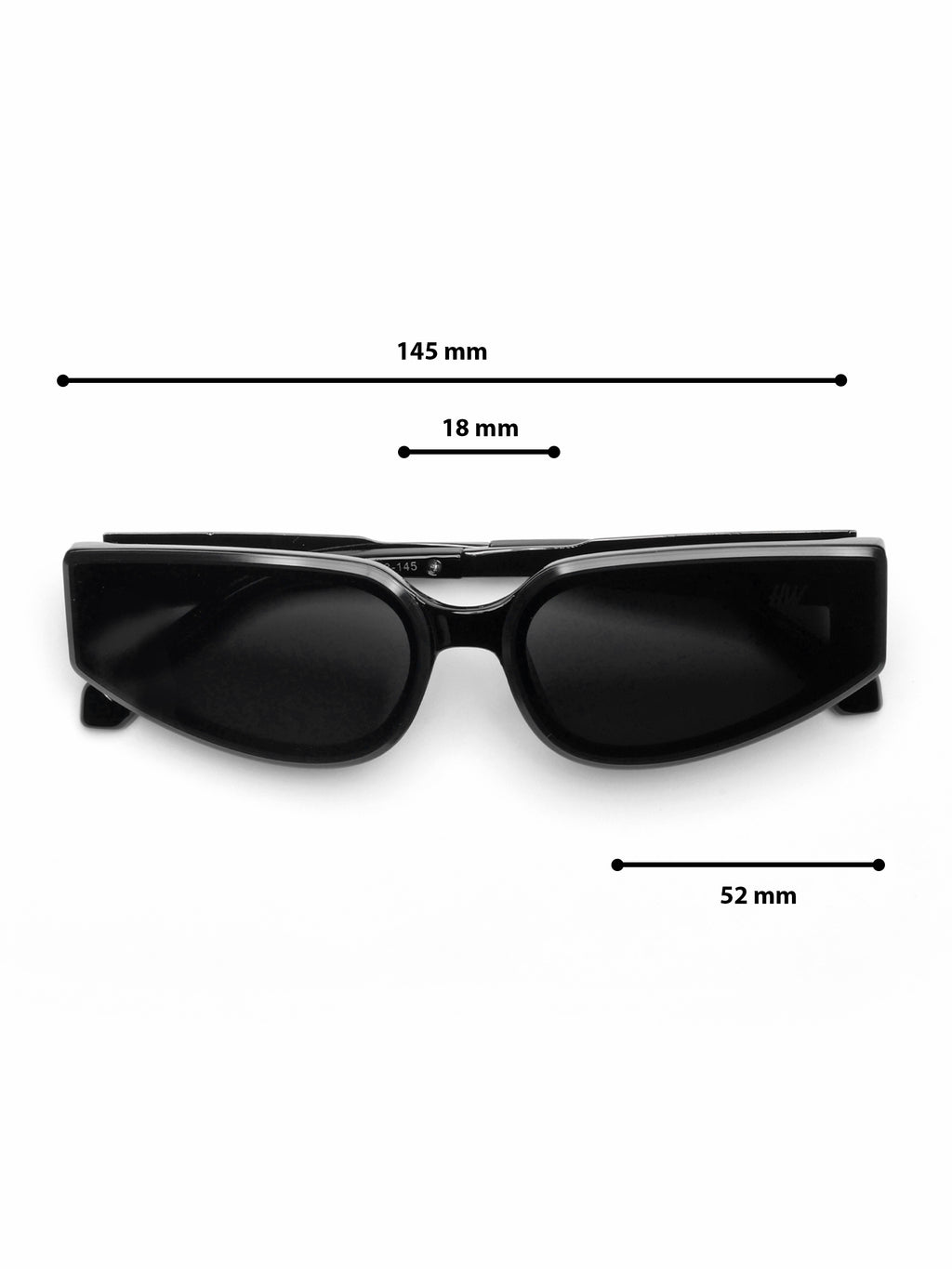 Regalis Black Cateye Women Sunglasses With Highend Material
