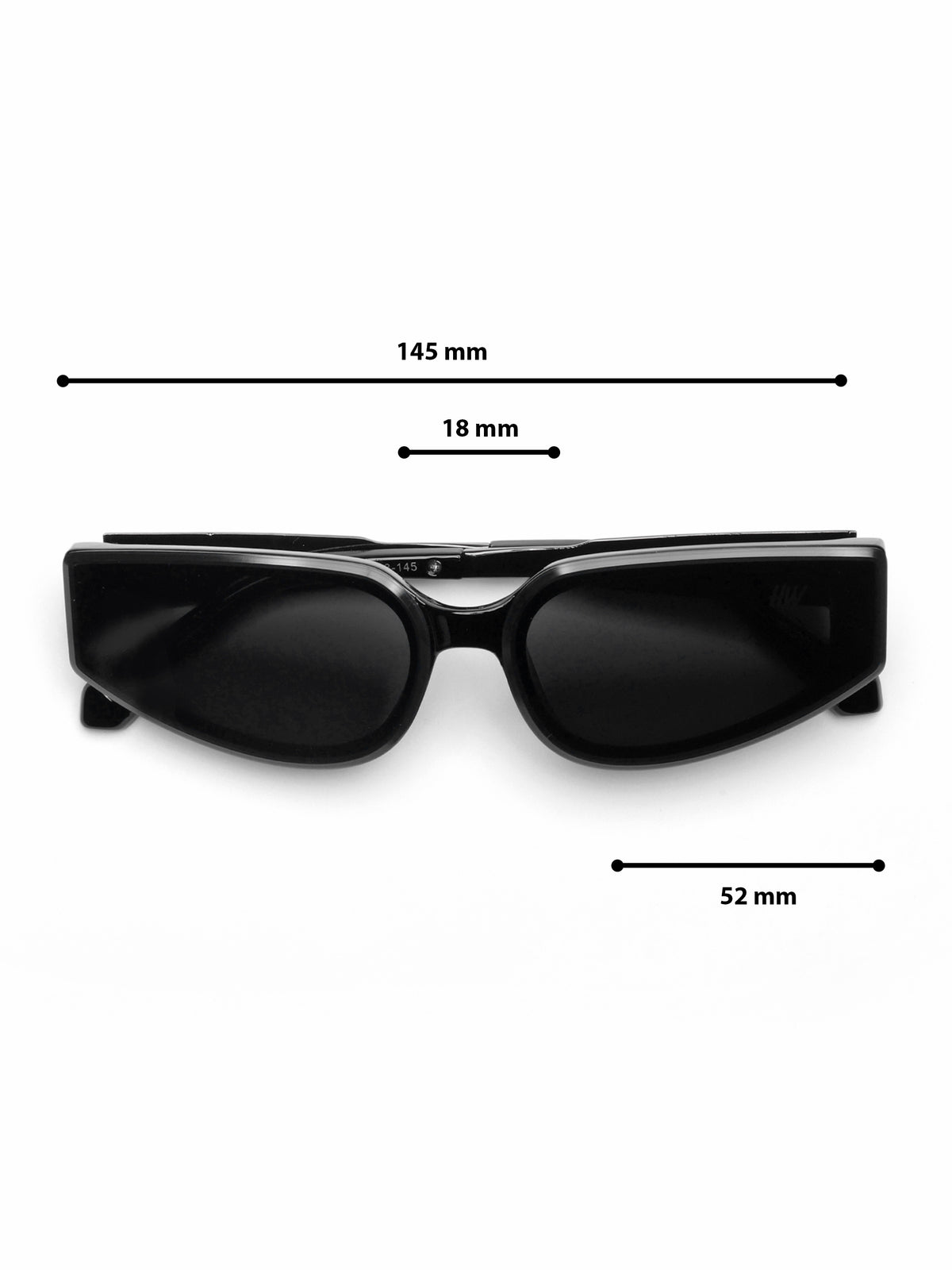 Regalis Black Cateye Women Sunglasses With Highend Material