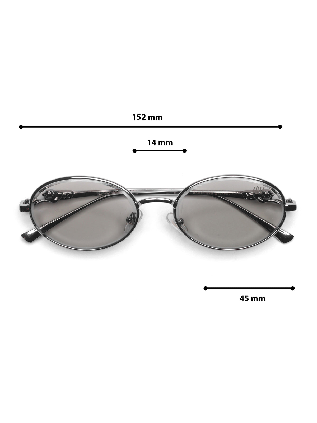 Luxy Silver Grey Oval Women Sunglasses