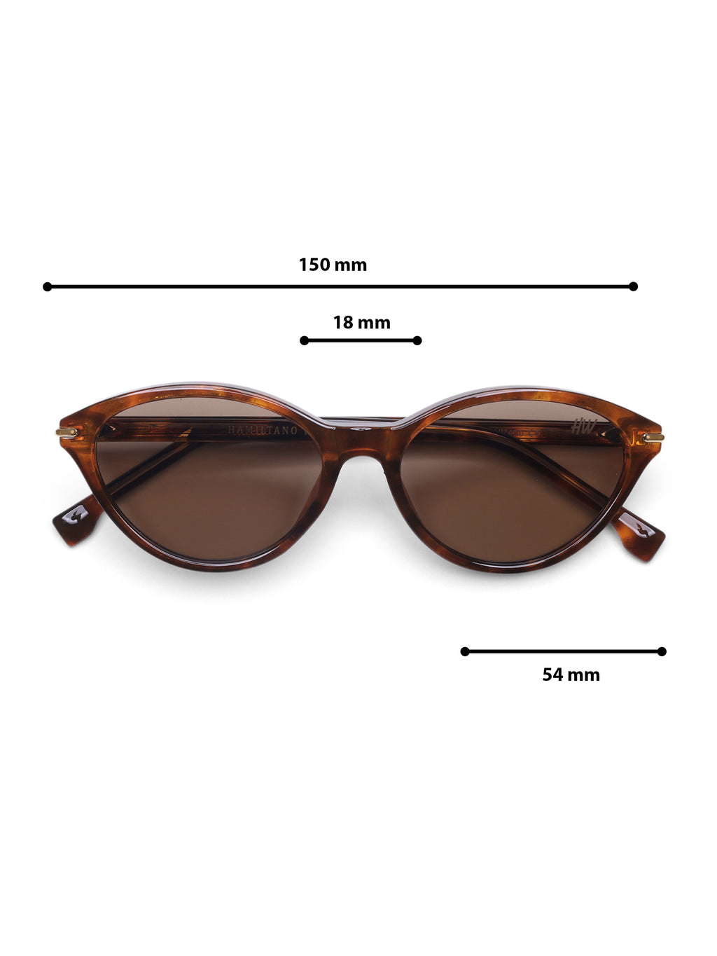 Luxe Brown Peach Cat-Eye Women Sunglasses