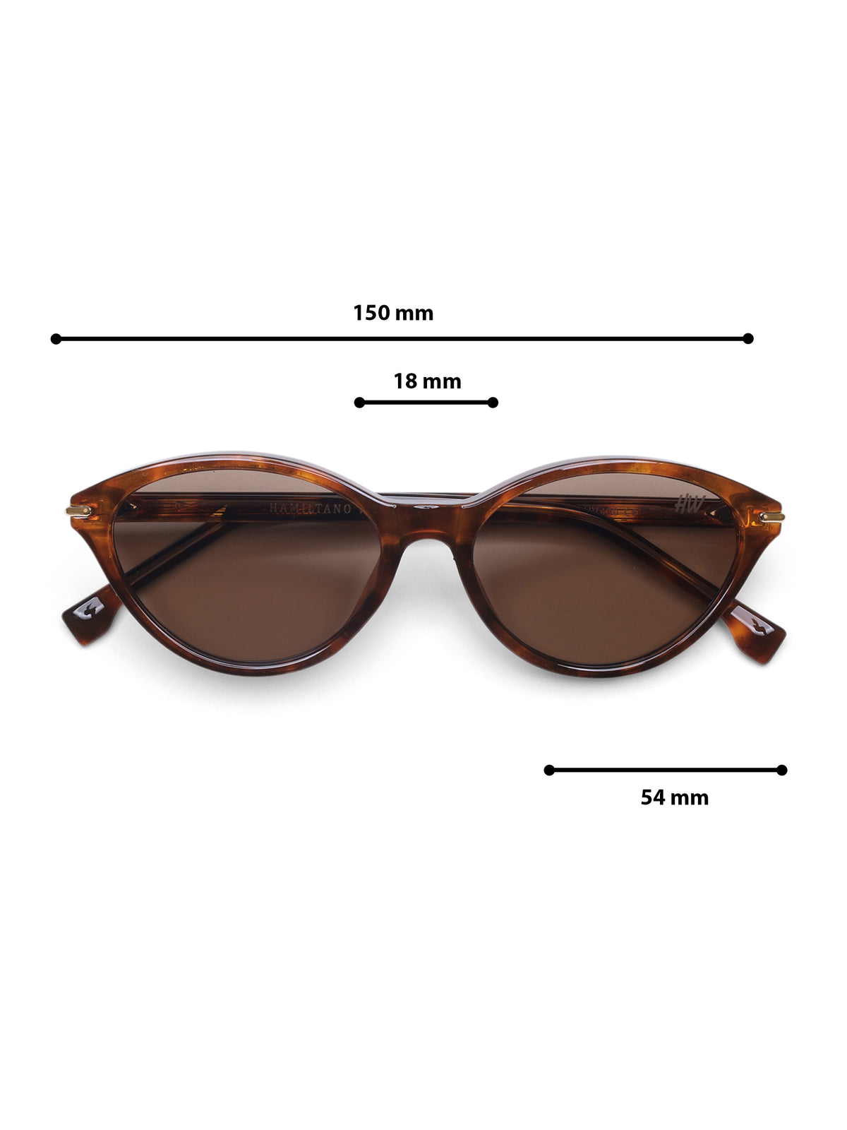 Luxe Brown Peach Cat-Eye Women Sunglasses
