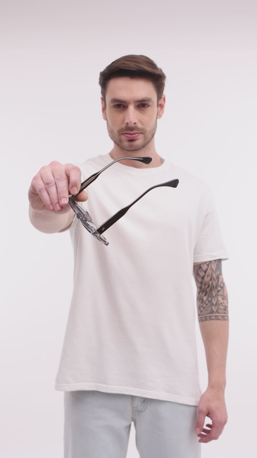 Black leopard wayfarer mens sunglasses